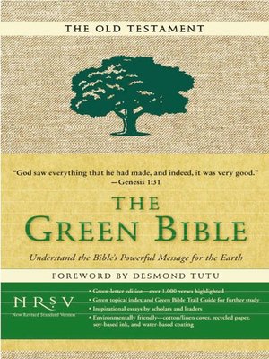 cover image of NRSV, Green Bible, Old Testament